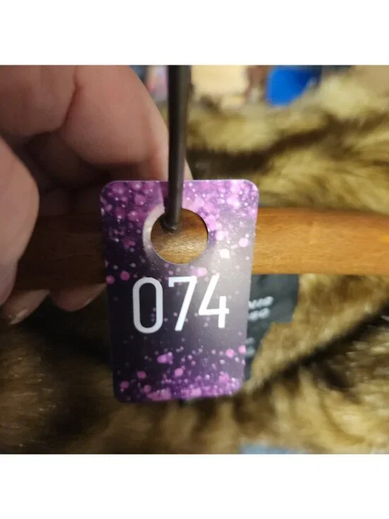 VTG 90's Boho Western Blue Suede Leather Faux Fur Lined Size Large Hooded Luxe - Picture 10 of 10